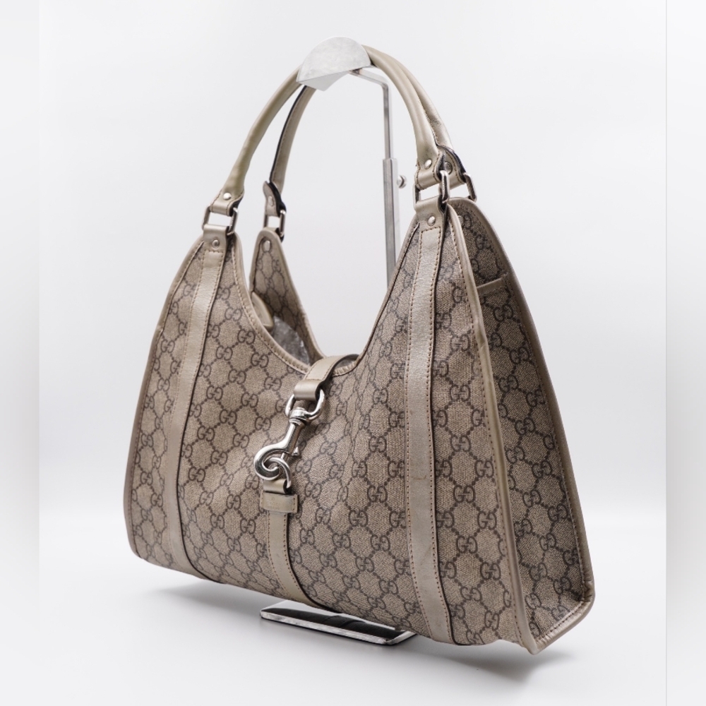 ❌️❌️SOLD❌️❌️BW04 💕 GUCCI GG Plus Monogram Jackie Hobo Bag - Picture 2 of 13